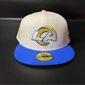 Los Angeles Rams New Era Fitted Hat 59FIFTY 75th Year Anniversary NFL